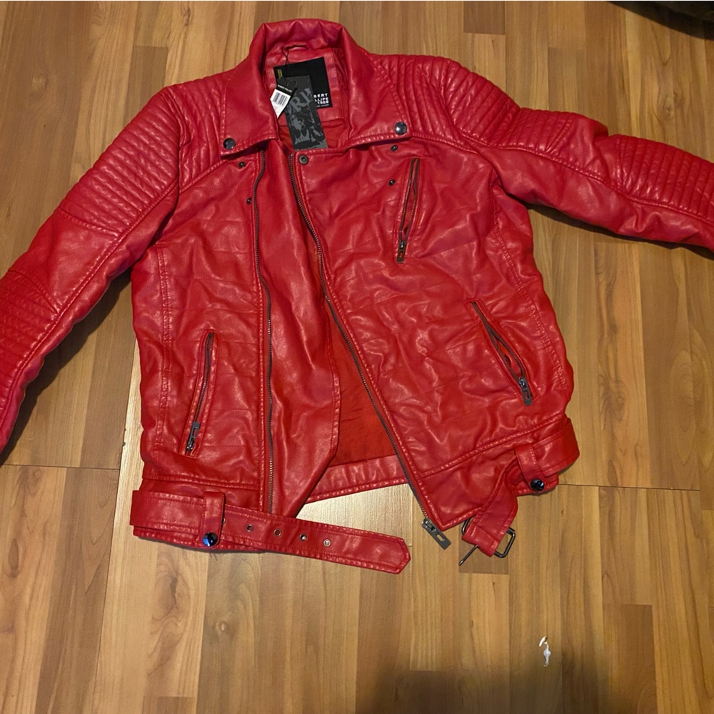 Red Women's Leather Jacket